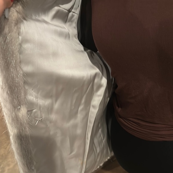 David Green Mink Fur Coat in Gray Vintage - Picture 5 of 12